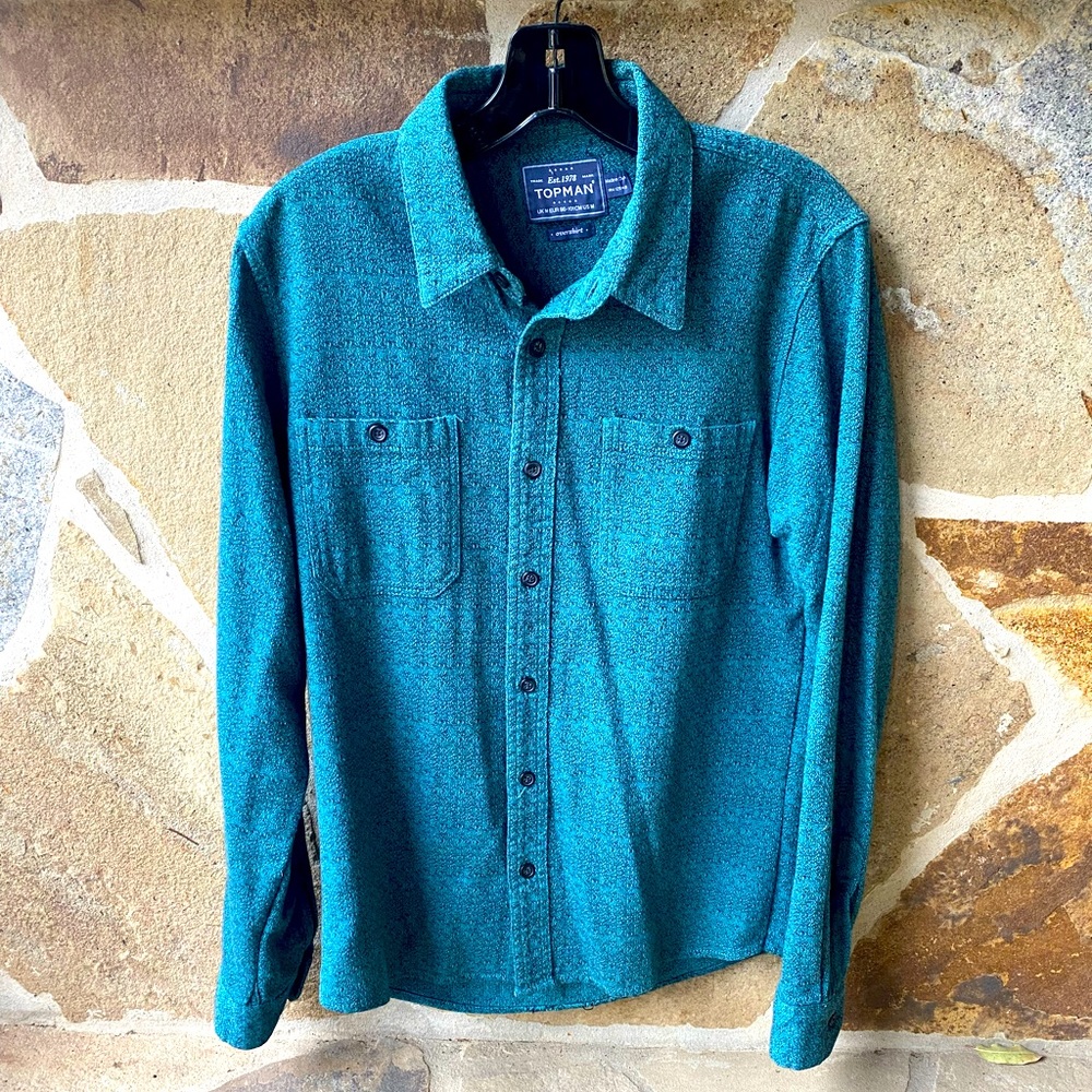 Mens Topman long sleeve overshirt